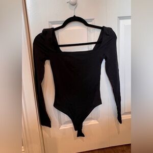 Babaton Black Long Sleeve Bodysuit